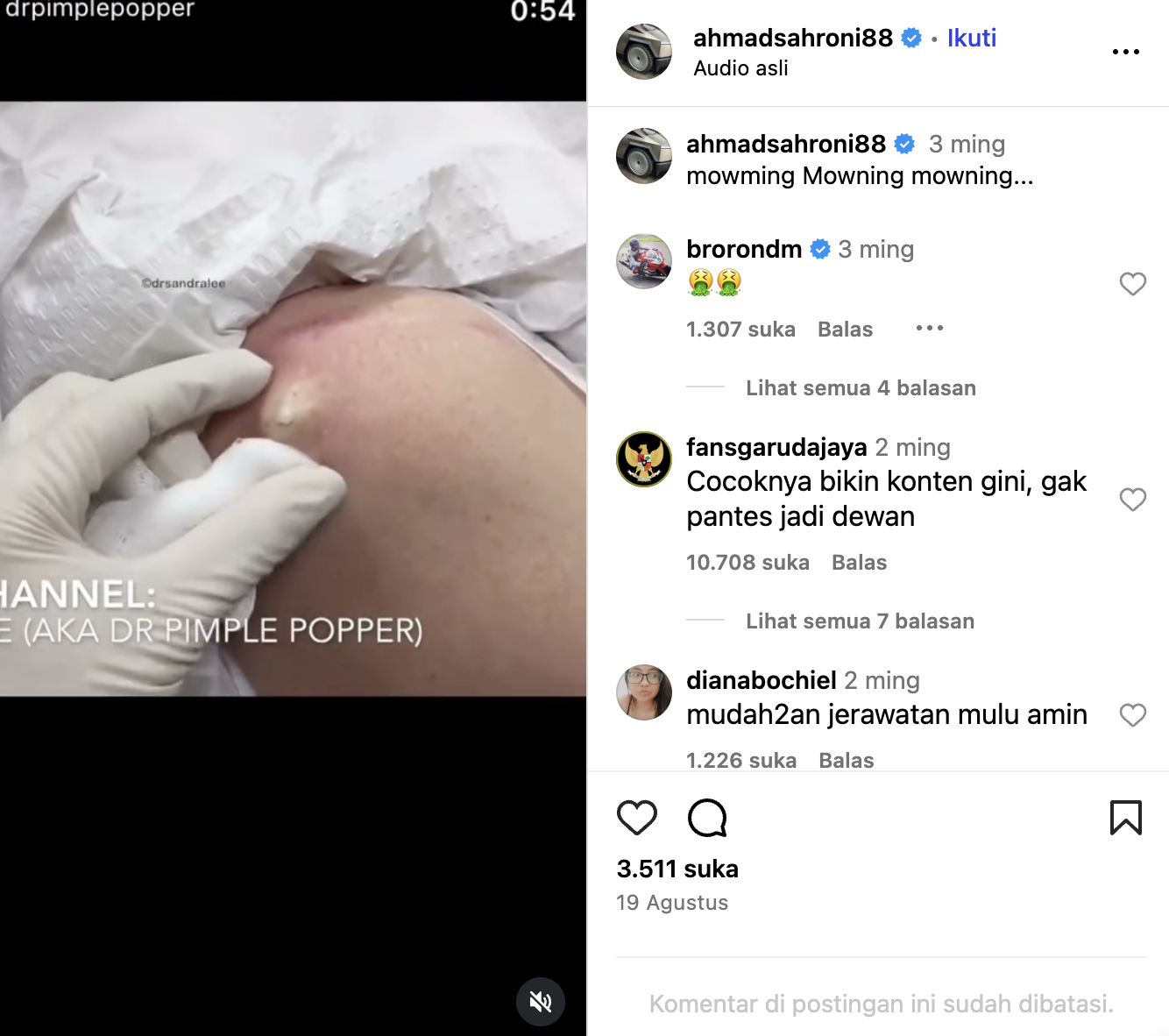 pimple popping